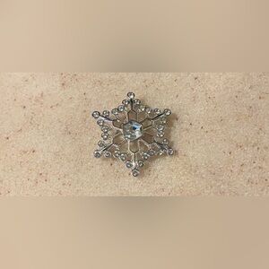 Swarovski Signed Snowflake pin